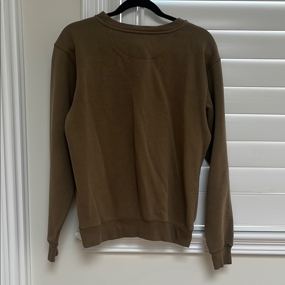 Army Green Crew Neck Sweater with Toronto Graphic - Picture 4 of 5